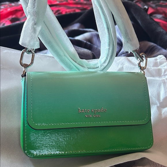 NWOT Kate Spade Blue/Green Ombre Crossbody Bag - Picture 10 of 11